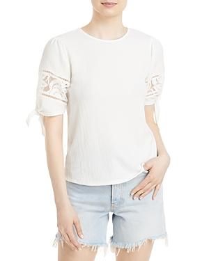 Cupio Tie Puff Sleeve Top