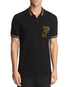 Versace Collection Dotted Logo-pocket Polo Shirt