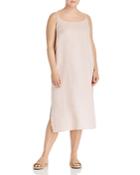 Eileen Fisher Plus Organic Linen Slip Dress