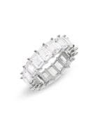 Adinas Jewels Cubic Zirconia Baguette Eternity Band