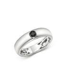 Bloomingdale's Men's Black Diamond Band In 14k White Gold, 0.15 Ct. T.w. - 100% Exclusive