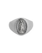 Allsaints Sterling Silver Saint Signet Ring