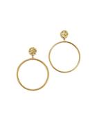 Bloomingdale's Double Circle Drop Earrings In 14k Yellow Gold - 100% Exclusive