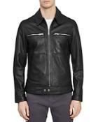 Reiss Fenwick Leather Biker Jacket