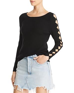 Milly Scalloped Cutout Sweater
