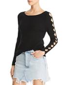 Milly Scalloped Cutout Sweater