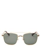 Persol Men's Polarized Brow Bar Aviator Sunglasses, 55mm