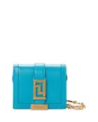 Versace Greca Goddess Leather Bifold Chain Wallet