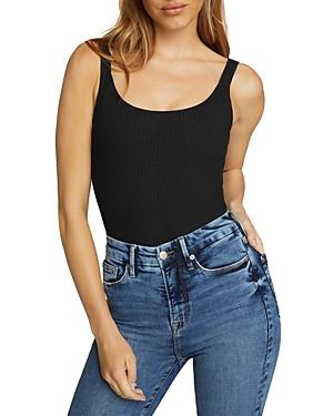 Good American Ribbed Scoop Neck Bodysuit