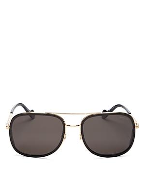 Moncler Men's Polarized Brow Bar Square Sunglasses, 61mm