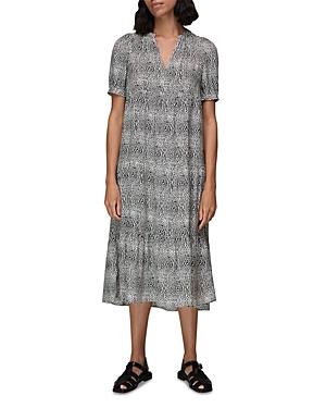 Whistles Gradient Leopard Print Dress