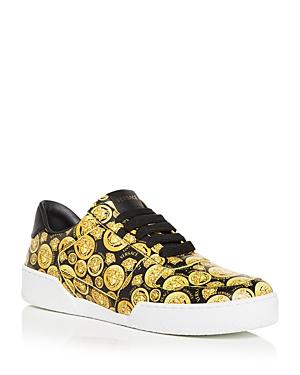 Versace Men's Logo Print Low Top Sneakers