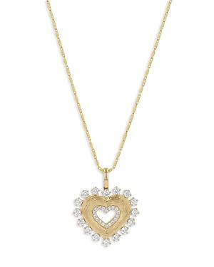Bloomingdale's Diamond Heart Pendant Necklace In 14k Yellow Gold, 0.75 Ct. T.w. - 100% Exclusive