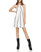 Bcbgeneration Sleeveless Pleat-front Stripe A-line Dress