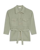 Sandro Amelie Shirt Style Cardigan