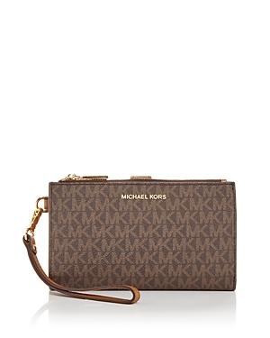 Michael Michael Kors Signature Print Wristlet Wallet