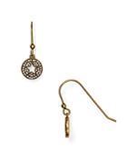 Marc Jacobs Pave Star Drop Earrings