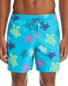 Vilebrequin Moorea Multicolored Turtle Print Swim Shorts