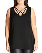City Chic Strappy Sleeveless Top
