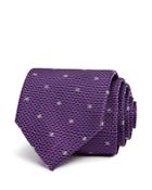 The Men's Store At Bloomingdale's Pindot Ground Floret Classic Tie