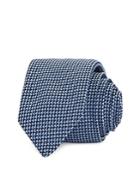 Boss Micro Check Recycled Fabric Skinny Tie