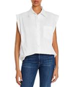 7 For All Mankind Cotton Sleeveless Shirt