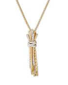David Yurman Angelika Flair Pendant Necklace In 18k Yellow Gold With Pave Diamonds, 36mm