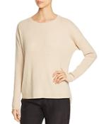 Eileen Fisher Crewneck Ribbed Cashmere Sweater