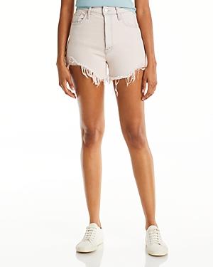 Mother Tomcat Kit High Rise Frayed Jean Shorts In Dunked In