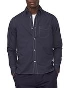 Officine Generale Esteban Garment Dyed Long Sleeve Shirt