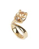 Alexis Bittar Capped Crystal Bypass Ring