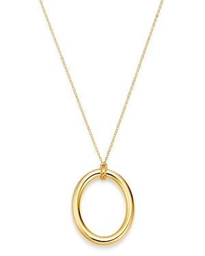 Bloomingdale's Oval Pendant Necklace In 14k Yellow Gold, 16-18 - 100% Exclusive
