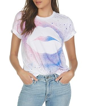 Lauren Moshi Wolf Galaxy Lip Tee