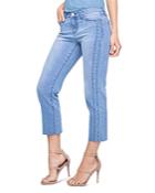 Liverpool Bryce Embroidered Crop Straight Jeans In Devonshire