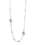 John Hardy Sterling Silver Naga Sautoir Necklace With Cultured Freshwater Pearls And African Ruby Eyes, 36