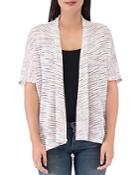 B Collection By Bobeau Striped Helena Open Cardigan