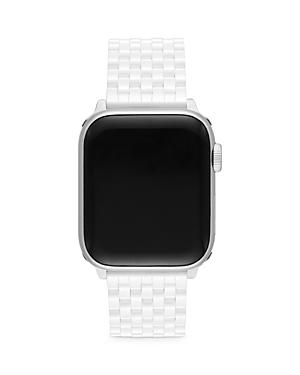 Michele Apple Watch White Ceramic Interchangeable Bracelet, 38-42mm
