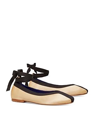 Tory Burch Women's Herringbone Wrap Ballet Flats