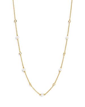 Nadri Emilia Swarovski Pearl & Cubic Zirconia Station Necklace, 18