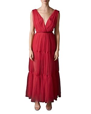 Sau Lee Chloe Tulle Maxi Dress