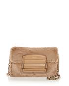 Jimmy Choo Carolina Faux Fur Shoulder Bag