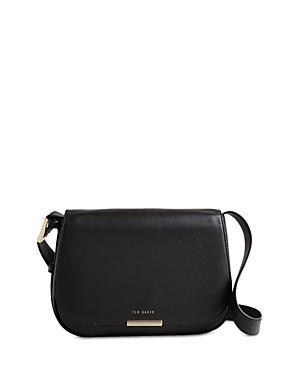Ted Baker Bagetta Curved Leather Saddle Bag