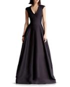 Halston Heritage Faille Structured Gown
