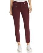 Kenneth Cole Moto Skinny Jeans In Port
