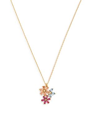Kate Spade New York First Bloom Cluster Pendant Necklace, 20