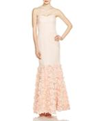 Js Collections Strapless Rosette Hem Gown - 100% Exclusive