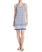 Max Studio Printed Jersey Sleeveless Dress - Compare At $98