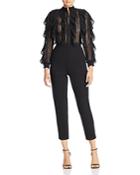 French Connection Patricia Ruffled Lace Jumpsuit