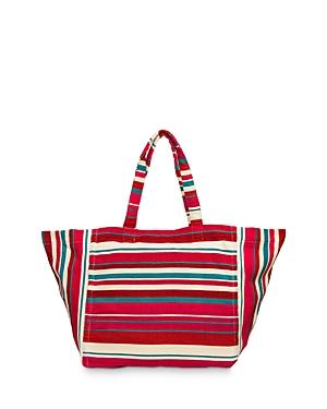 Mercado Global Blanca Striped Canvas Tote