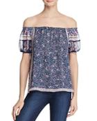 Joie Tinashe Off-the-shoulder Silk Top